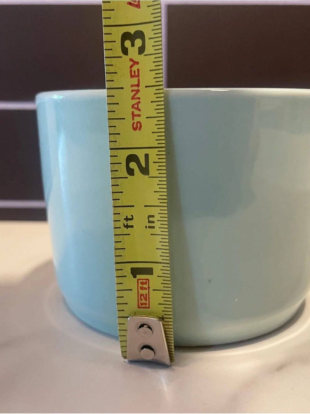 3D Animal Ceramic Vintage Novelty Coffee Cup Mint Green with Red Accent #0218
